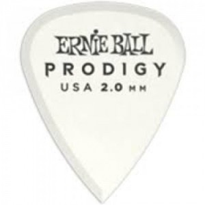 Ernie Ball 9203 Prodigy Mini Picks, 2mm White, 6-Pack